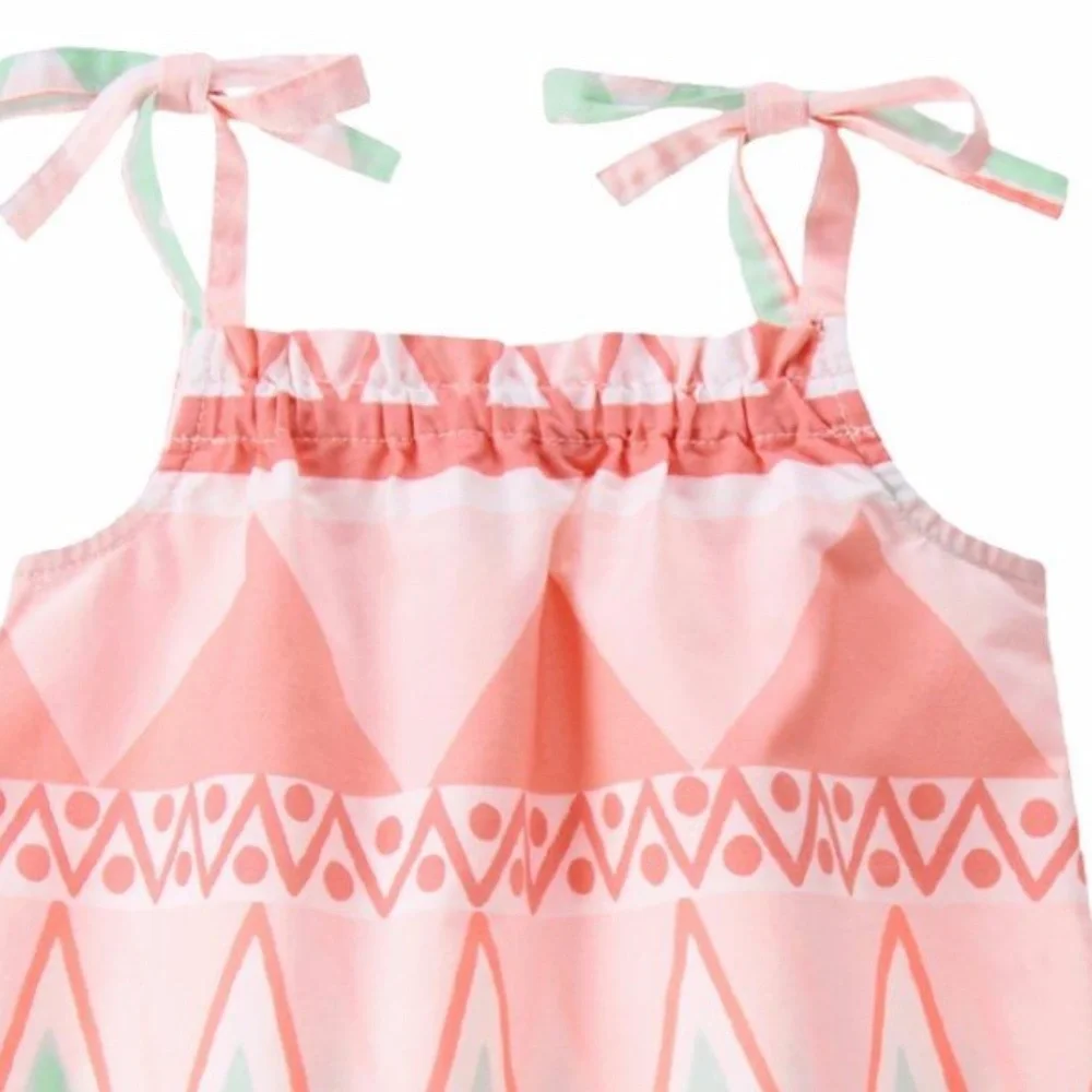 Gymboree Aztec Print Tie Shoulder Sun‎ Dress 5 8